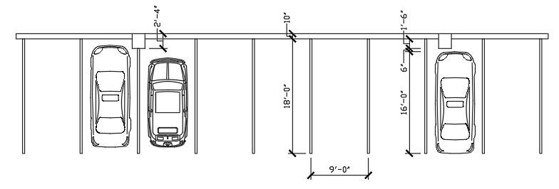 Column Encroachment In Parking Spaces