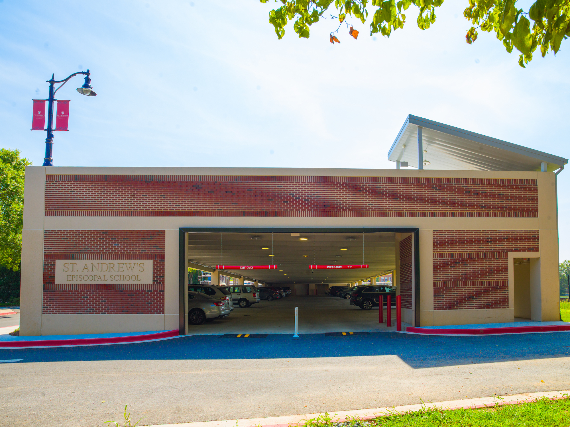 St. Andrews Episcopal School parking garage.