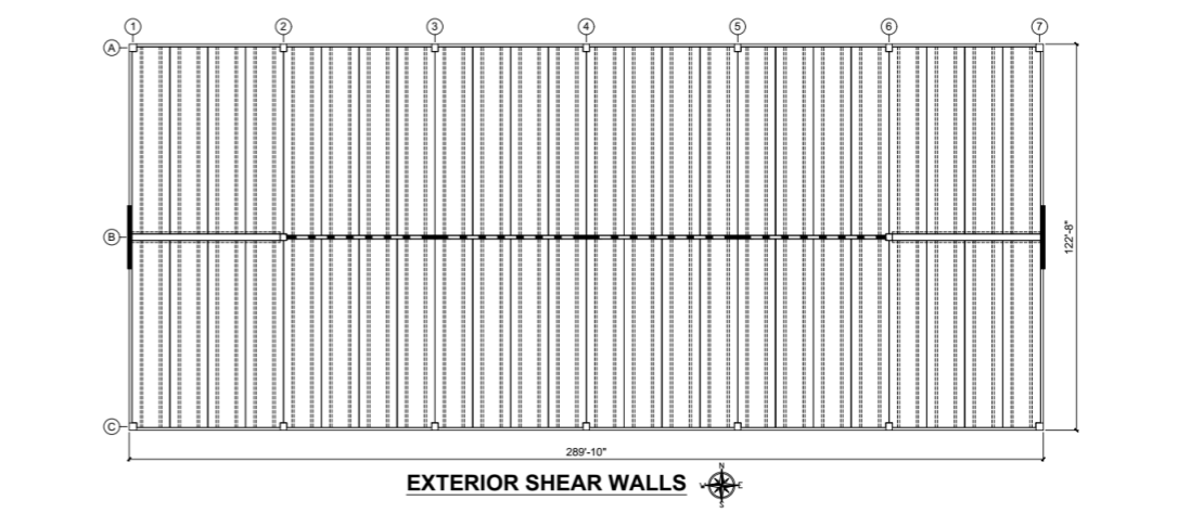 exterior shear wall diagram