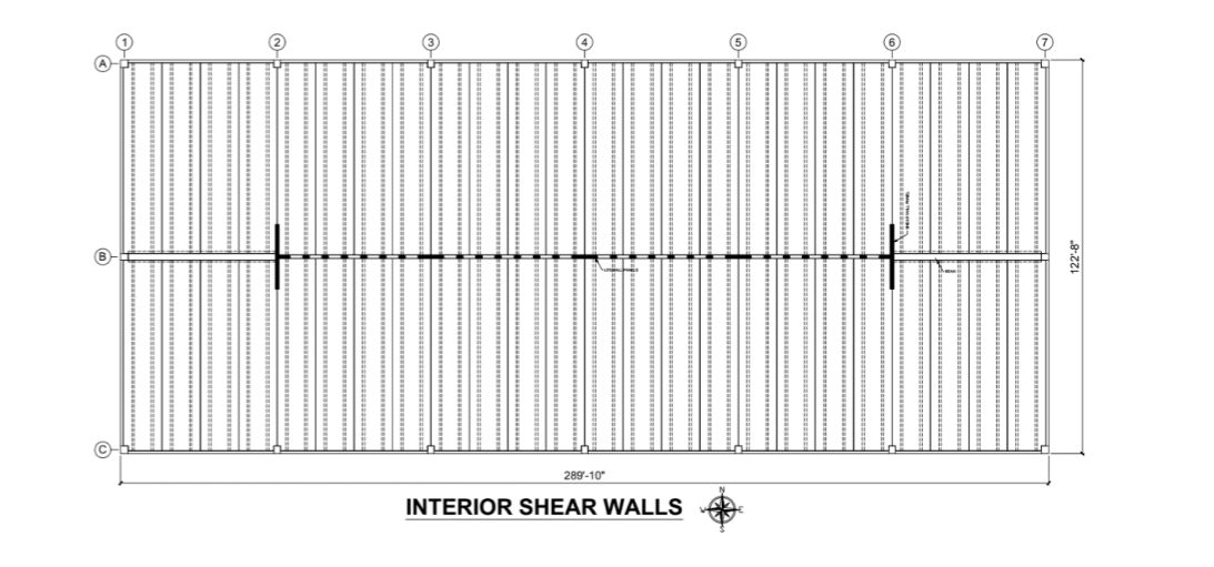 Interior shear wall diagram