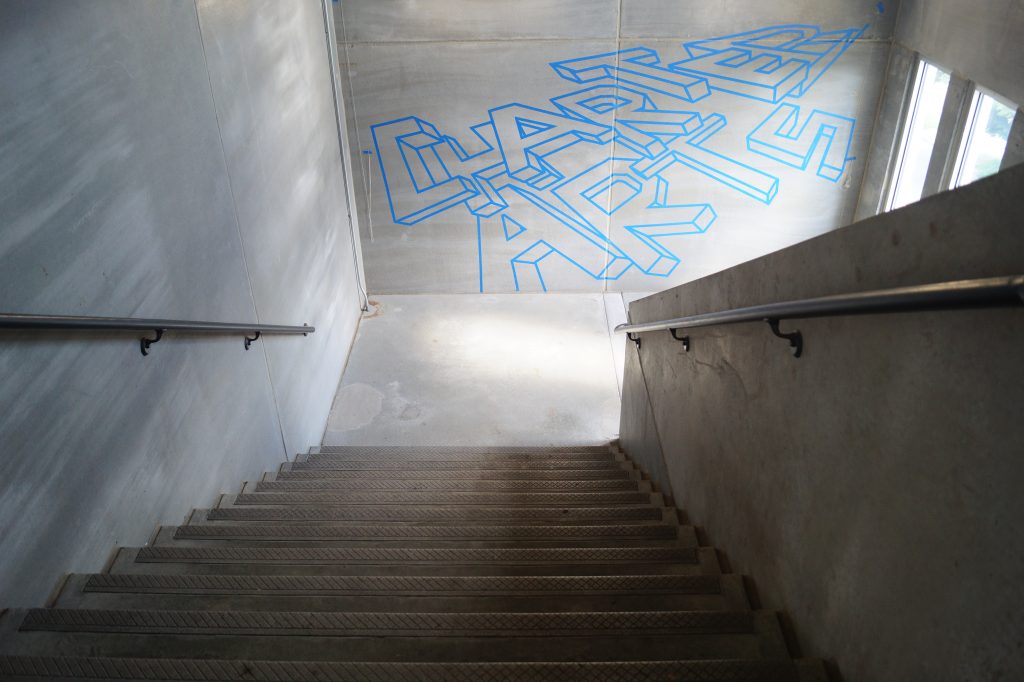 Concrete stairwell at LVCS