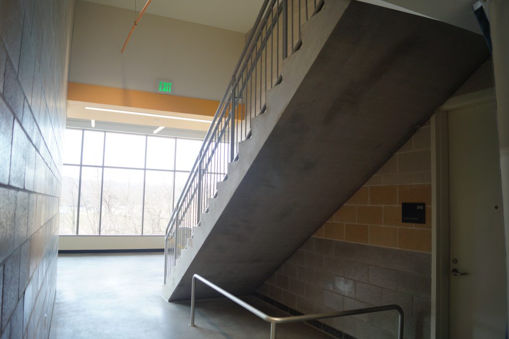 precast concrete stairs at UMBCs campus