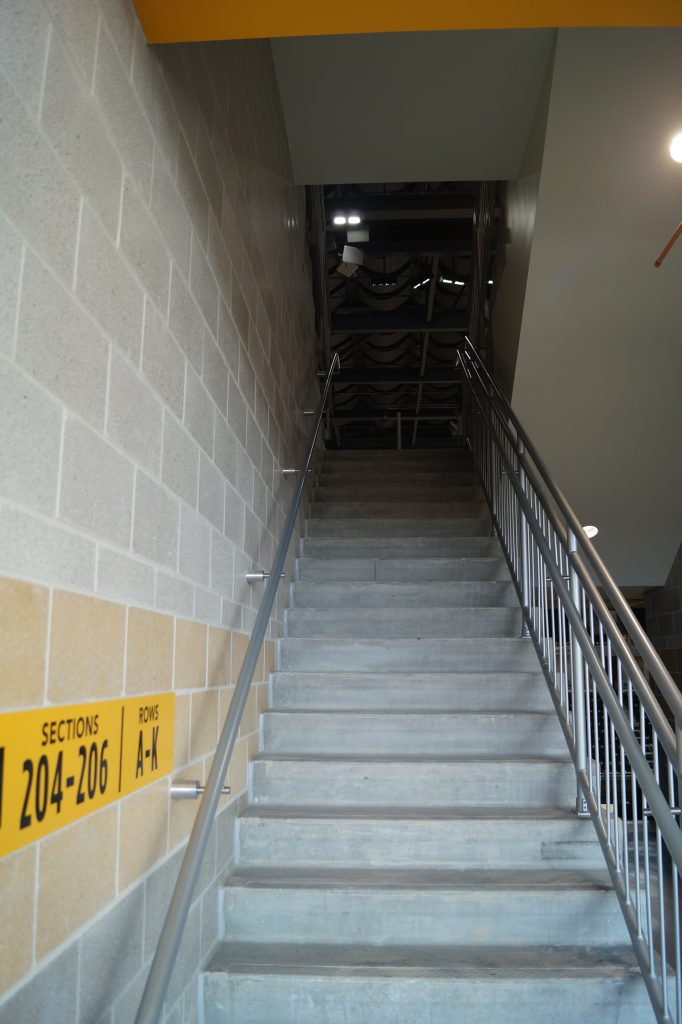precast concrete stairs at UMBCs campus