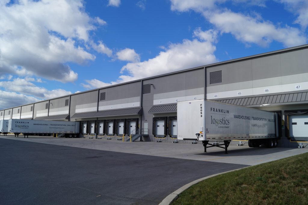 Franklin Logistics Warehouse built with concrete wall panels